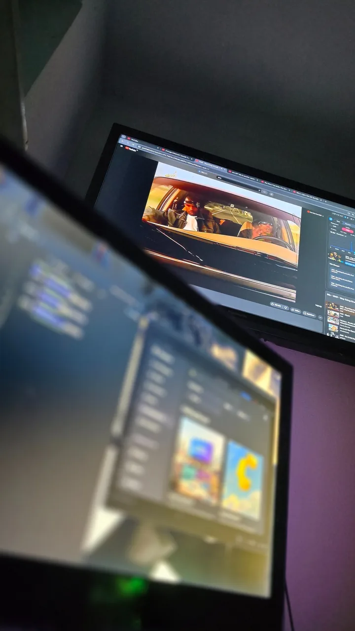 Arbeitsmonitore bei der visuellen Produktion